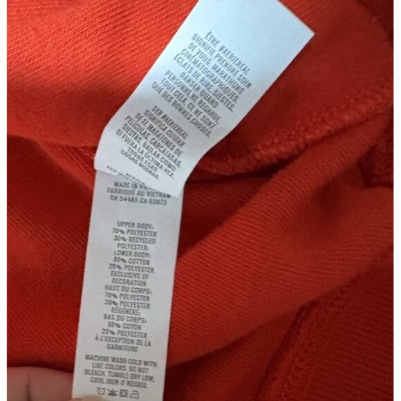 Aerie Hometown Holiday 1/4 Zip Sweatshirt Womens L Oversized Sherpa Fleece Red - Picture 8 of 9